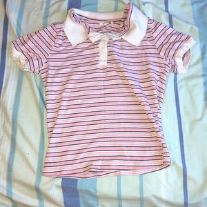 PINK STRIPPED CROP TOP
